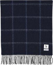 Bea Scarf - Navy Striped Check